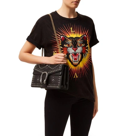 Shop Gucci Medium Embellished Dionysus Shoulder Bag