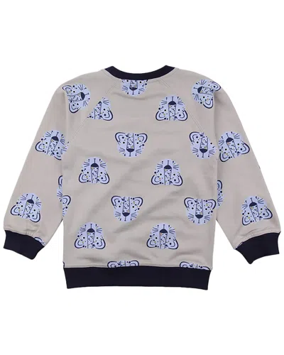 Lilly And Sid Lenny Leopard Sweatshirt In Gray