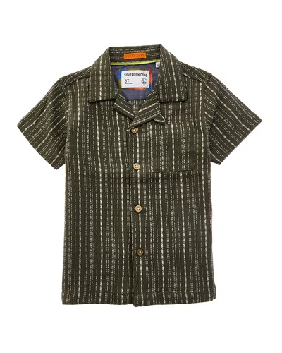 Sovereign Code Evander Button Front T-shirt In Green
