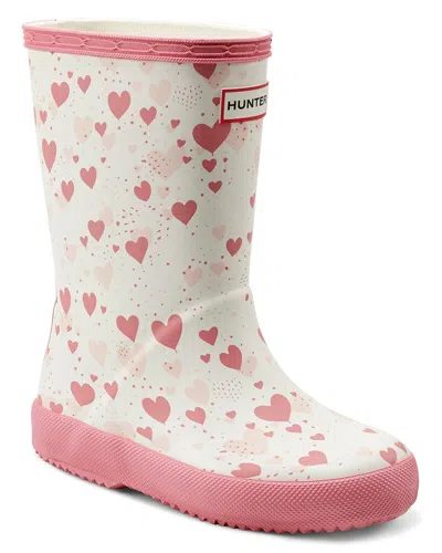 Hunter First Classic Rubber Rain Boot In White