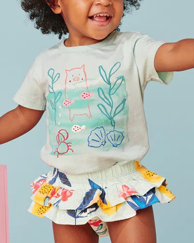 Tea Collection Tiered Ruffle Bloomer In Multi