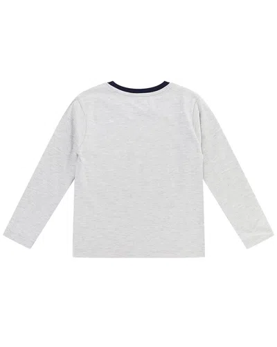 Lilly And Sid Multi Dino Top In Gray