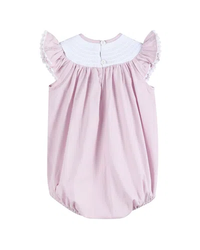 Lil Cactus Easter Smocked Flutter Romper In Pink