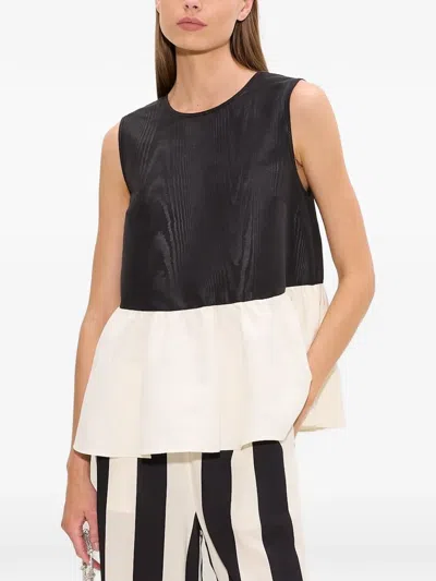 Simon Miller Simonmiller Iris Moire Top In Black