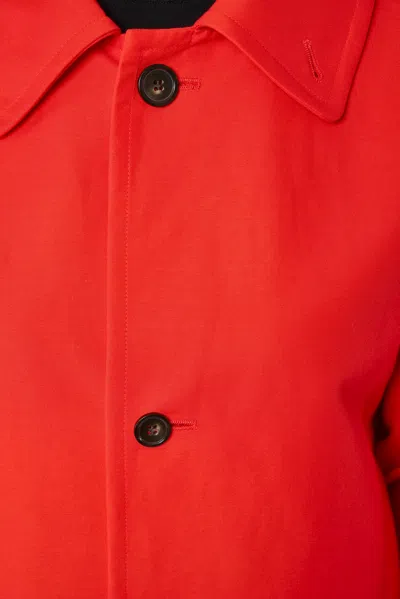Sofie D'hoore Mid Length Coat With 2 Patchpockets In Red