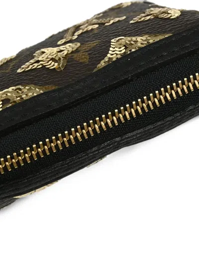 Louis Vuitton Mini Eclipse-pattern Sequin-embellished Shoulder Bag In Brown