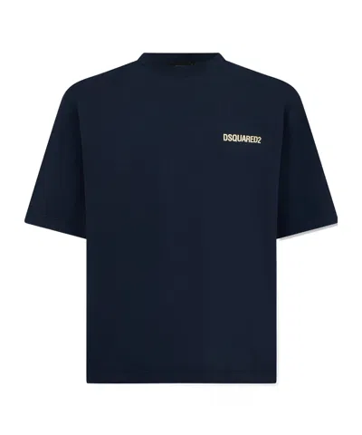 Dsquared2 Logo-print T-shirt In Blue