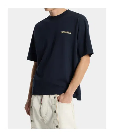 Dsquared2 Logo-print T-shirt In Blue
