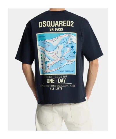 Dsquared2 Logo-print T-shirt In Blue