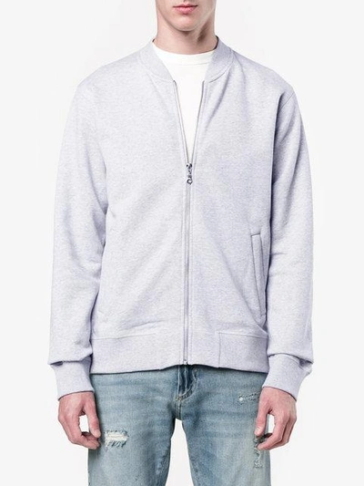 Shop Kenzo Tiger Bomber Jacket In Grey