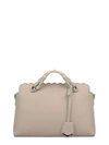 FENDI Camellia White By The Way Small Leather Top Handle Bag,8BL1249FHF0KMH