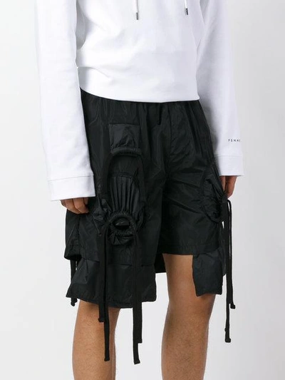 Shop Ktz Embroidered Gathered Shorts