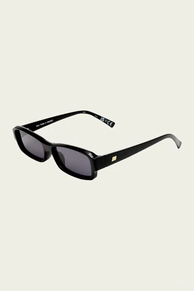 Le Specs Dial Tone Rectangular Sunglasses In Black In Multi