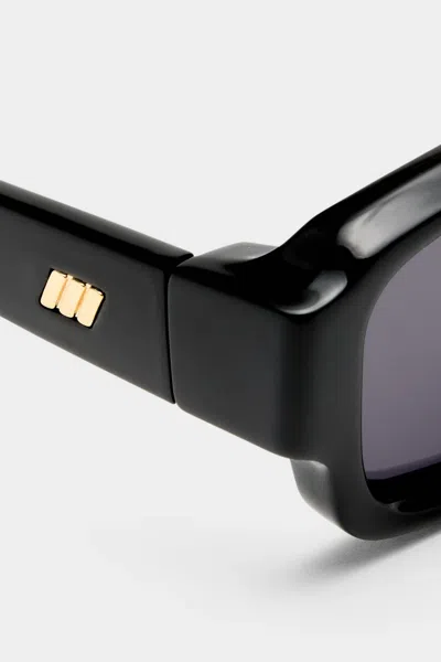 Le Specs Dial Tone Rectangular Sunglasses In Black In Multi