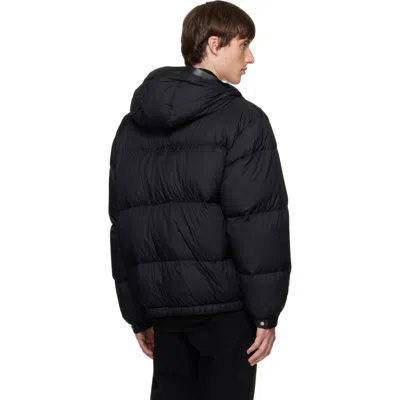 Solid Homme Black Quilted Down Jacket In Black