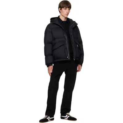 Solid Homme Black Quilted Down Jacket In Black