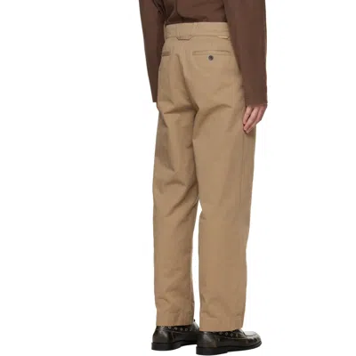 Solid Homme ベージュ コットンツイル トラウザーズ In Multi