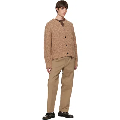 Solid Homme ベージュ コットンツイル トラウザーズ In Multi