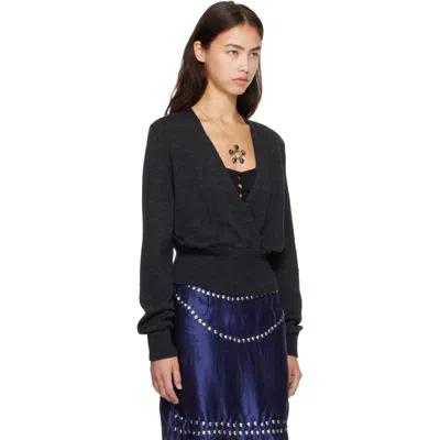 Gimaguas Peyton Wrap-front Sweater In Blue