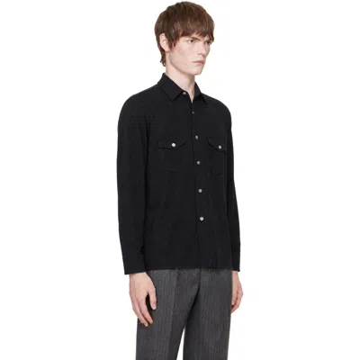 Second / Layer ブラック Field シャツ In Black