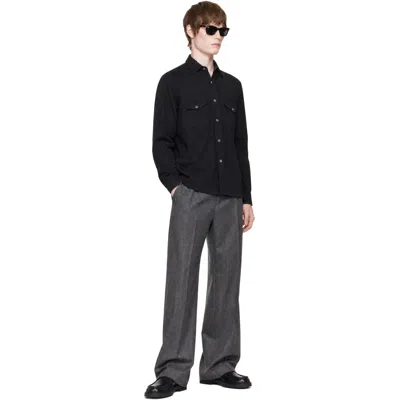 Second / Layer ブラック Field シャツ In Black