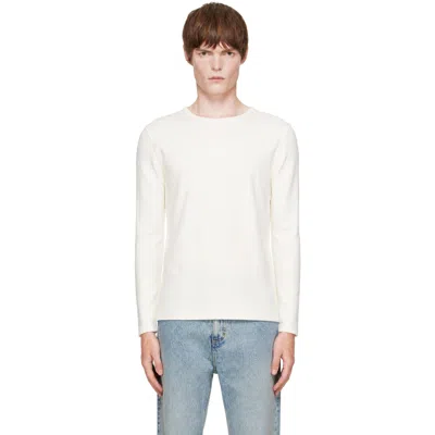 Second / Layer White Zero Thermal Long Sleeve T-shirt In Red
