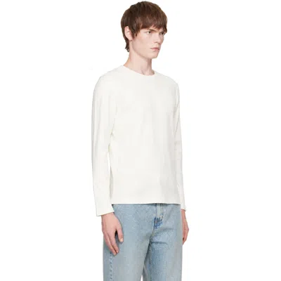Second / Layer White Zero Thermal Long Sleeve T-shirt In Red