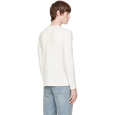 Second / Layer White Zero Thermal Long Sleeve T-shirt In Red