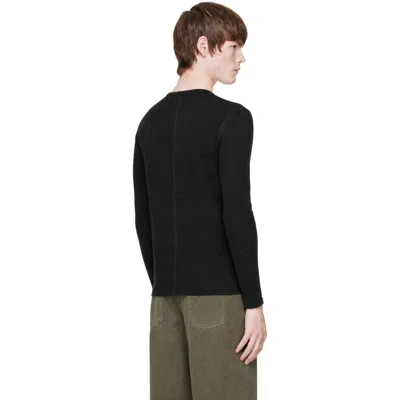 Second / Layer Black Zero Thermal Long Sleeve T-shirt In Black