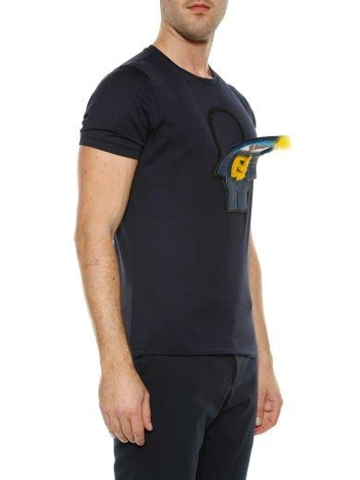 Shop Fendi Rumi T-shirt In Night Blue