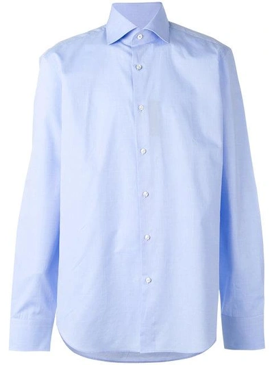 Shop Hugo Boss Boss  Button-up Shirt - Blue