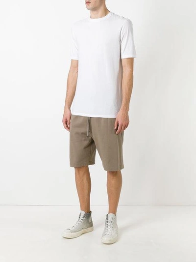 Shop Helmut Lang Plain T-shirt In White