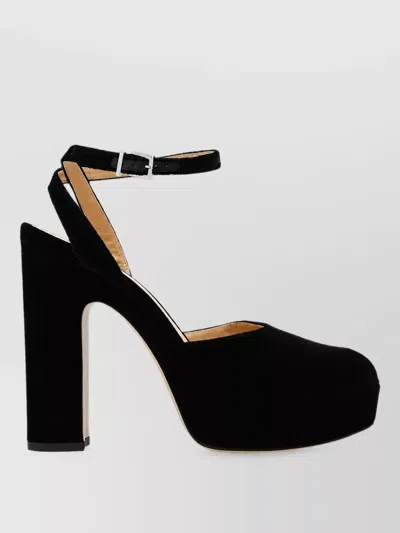 Fendi Platform Peep-toe Sandals In Black