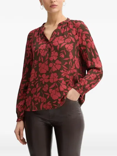 Benetton Floral-print Blouse In Multi