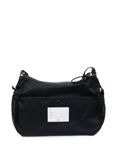 A.p.c. Multi-pocket Shoulder Bag In Black