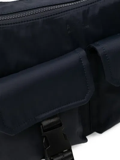 A.p.c. Multi-pocket Shoulder Bag In Black