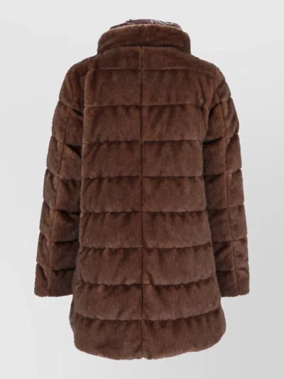 Herno Puffer Jacket In Brown