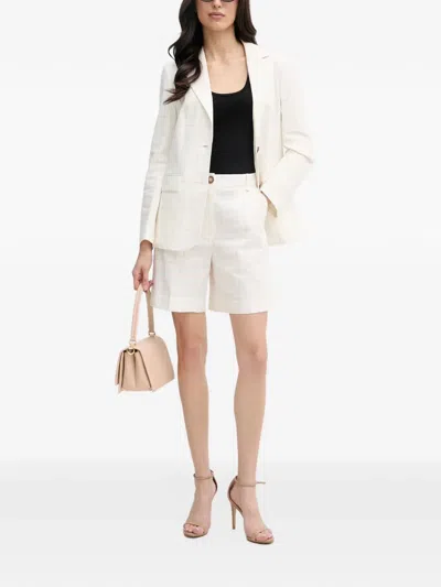 Benetton Check-pattern Notched-lapel Blazer In Neutral