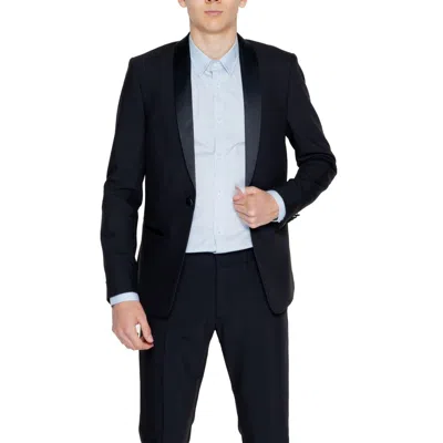 Antony Morato Black Polyester Blazer In Black