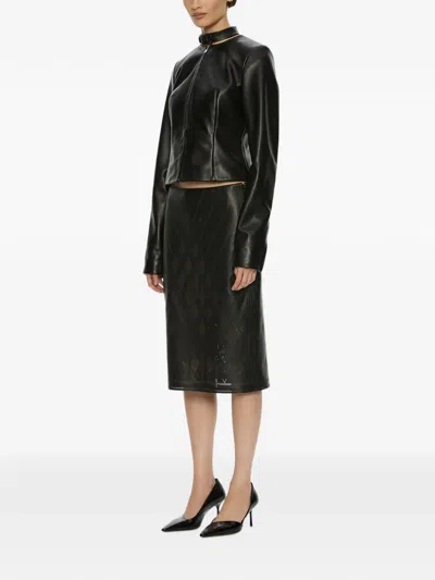 Christopher Esber Richie Leather Jacket In Multi