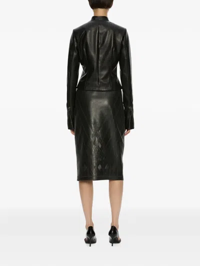 Christopher Esber Richie Leather Jacket In Multi