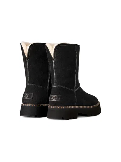 Ugg Uptowner Calf Suede Ankle Boots In Black
