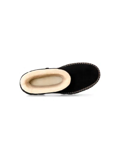Ugg Uptowner Calf Suede Ankle Boots In Black