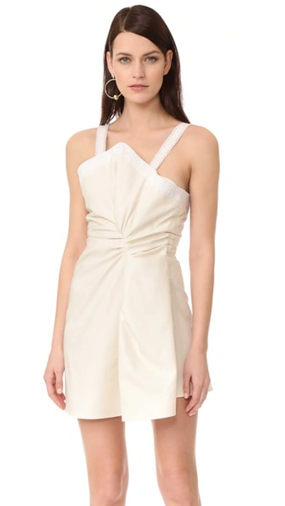 Shop Jacquemus Sleeveless Dress In Ecru