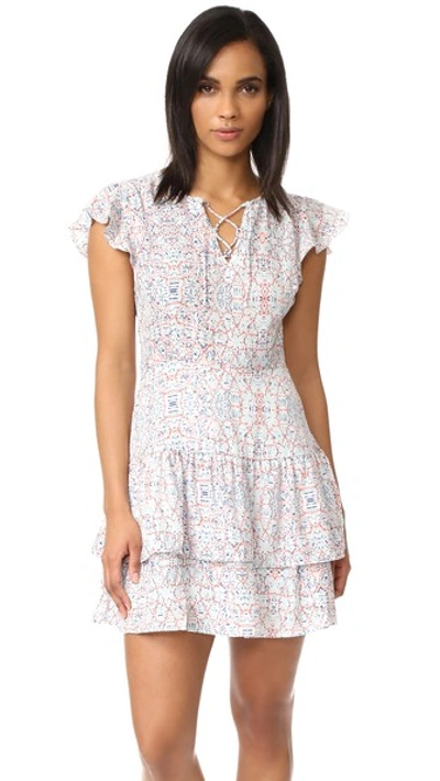 Cupcakes And Cashmere Kayleen Mojave Mosaic Printed Dress In Ivory