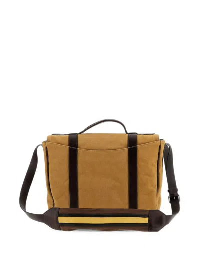 Dries Van Noten Logo Shoulder Bag In Brown