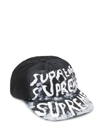 Supreme Painted 5-panel Cap In Black