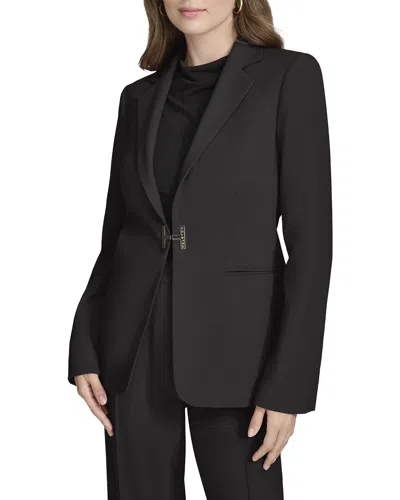 Halston Logo Blazer In Black