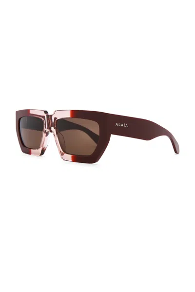 Alaïa Rectangular Sunglasses In Multi