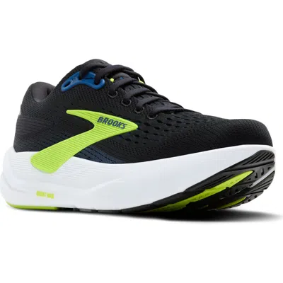 Brooks Wide Width Ghost Max 3 Running Shoe In Black